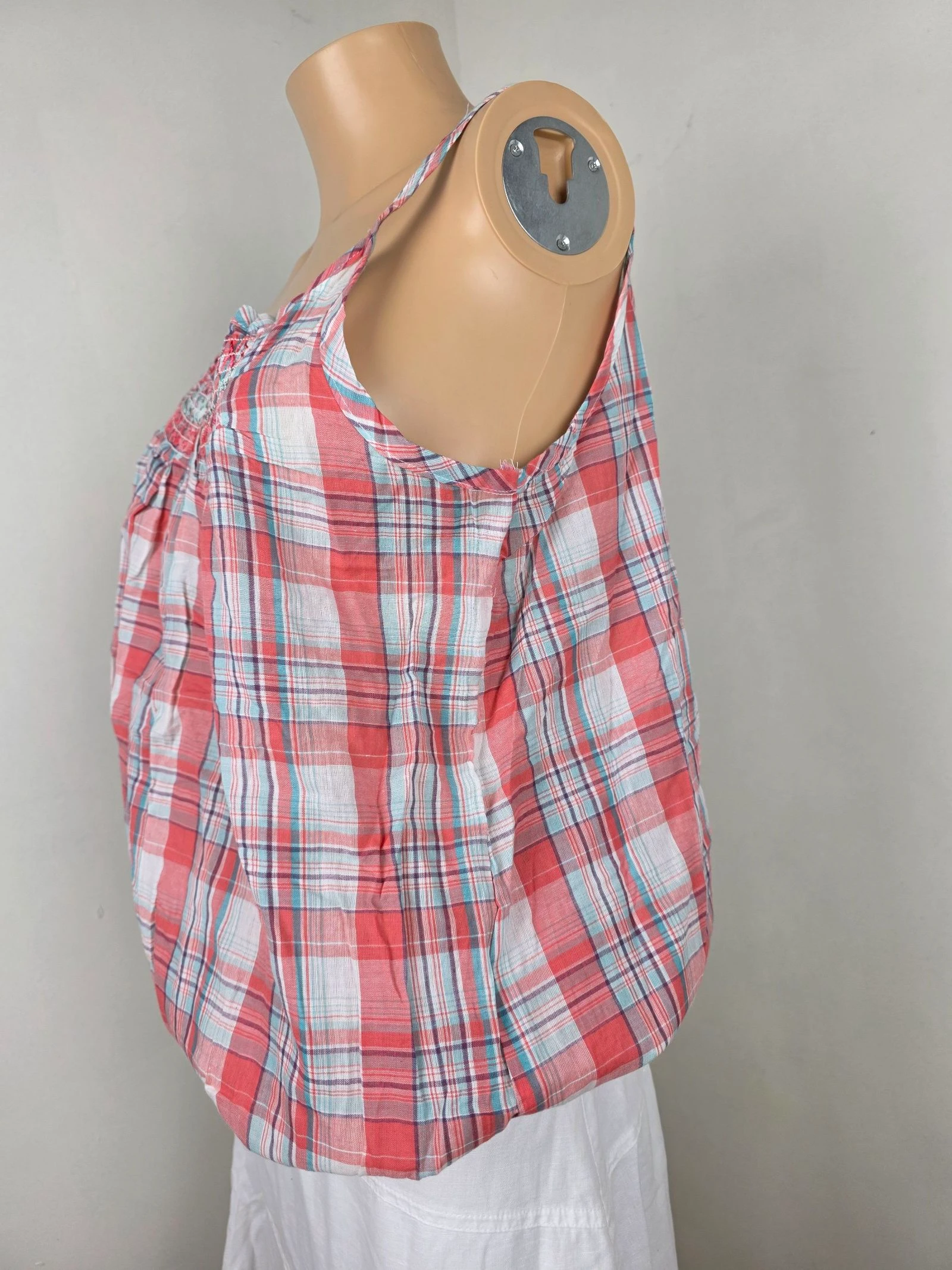 Top de alças / Blusa de algodão madras 🍒y2k vintage 2000's🍒tamanho 38 – photo 3